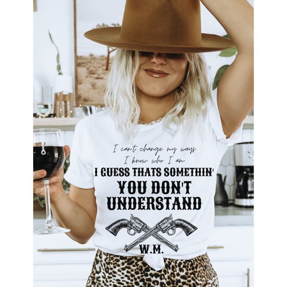 White Short Sleeve Graphic Tee - 'You Don't Understand'